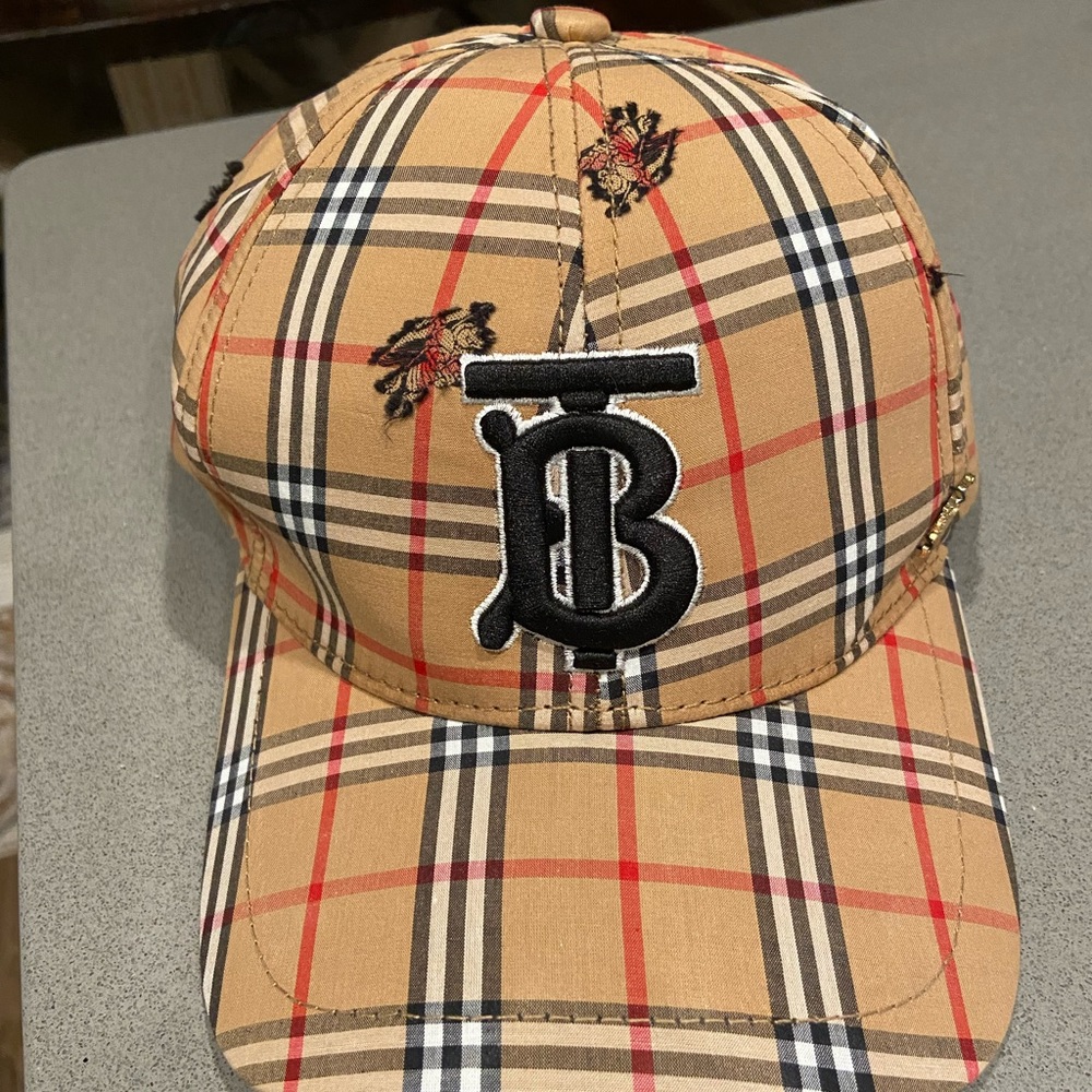 Burberry monogram baseball hat